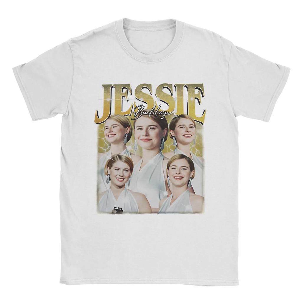 Hamnet T-Shirts Herren 100% Baumwolle Lustige T-Shirts Rundhals Jessie Buckley T-Shirts Kurzarm Tops Geschenkidee