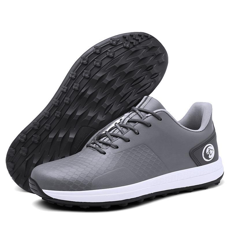 Golf Shoes Men's Waterproof Fixed Shoe Studs Sports Shoes Breathable Lace-up Anti-side Slip Sole Lightweight Men's Shoes