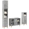 VidaXL Bathroom Furniture Set 3 Pcs Concrete Grey 3324951