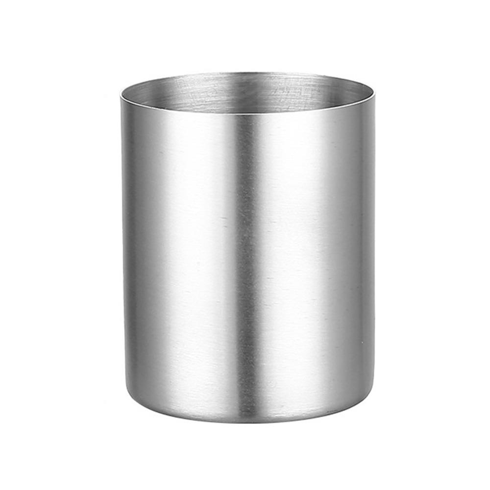 1pcs Thickened Pen Container Stainless Steel Stationery Storage Bucket Simple Pen Holder  Students