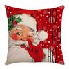 New Cute Deer Christmas Series Pillowcase Santa Claus Snowman Sofa Bedroom Pillowcase