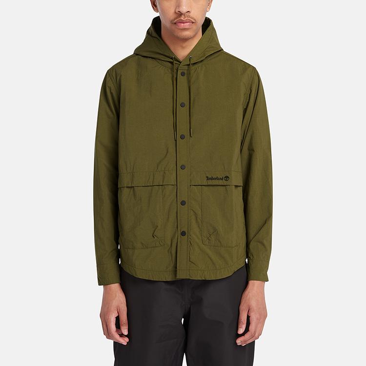 Timberland UV Protection Water-Resistant Loose Jacket Men Jacket Dark-Olive-Green A6KTN-302