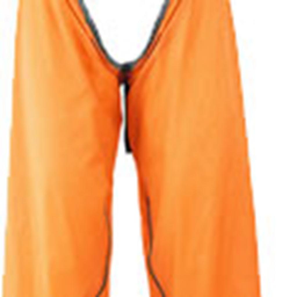 Regenhose Wasserdicht Seitenreißverschluss Leicht Verstellbar Regendichte Hose für Wandern Outdoor-Nutzung Orange