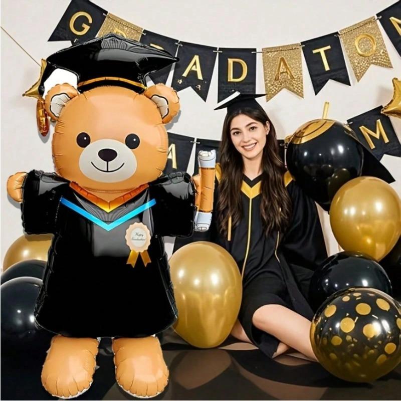 

1PC 155cm medal Doctor s Big Bear, a beautiful big bear balloon, suitable for birthday parties and holiday party balloon decoration