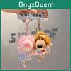 Cute Plaid Pajamas Nien Lion Cartoon Plush Toy Pendant For Teen Accessories And Collectibles