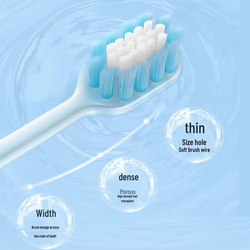 Shuke Wide Head Deep Clean Toothbrushes, 10-Pack