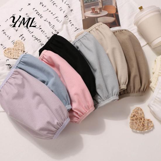 Washable Arm Covers for Office Stain Resistant Sleeves, Elastic Cuff Oil-proof Protective Covers, Wrist Sleeves Writing Solid Color Women And
