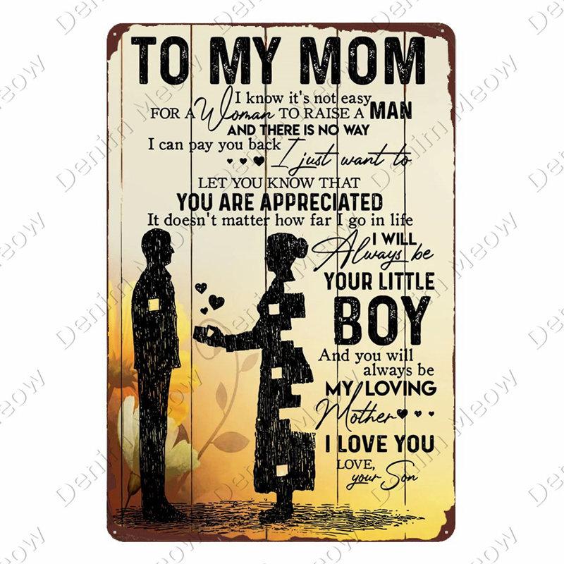 Lovely Flower WELCOME To My Home Iron Metal Poster Tin Sign Plate Wall Decoration Vintage Art Painting Family Rule Plaque A392