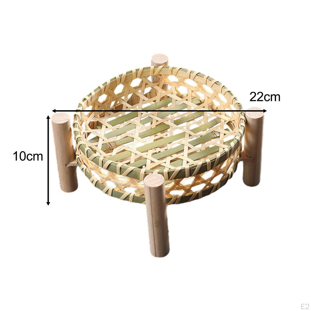Zestaw tac bambusowych do spożywania posiłków na świeżym powietrzu i rozrywki