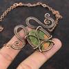 Unakite Necklace Copper Wire Wrapped Adjustable Necklace Handmade Copper Jewelry Top Quality Gemstone Necklace Wire Wrapped Jewelry For Gift