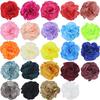 Korean Satin Burned-Edge Camellia Flower DIY Kids' Headband Accessory