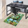 1PC dinosaur jungle Non-Slip Floor Carpet Compatible for Office&Living Room&Dining room - Flat-Weave Machine- Soft & Pattern-E267