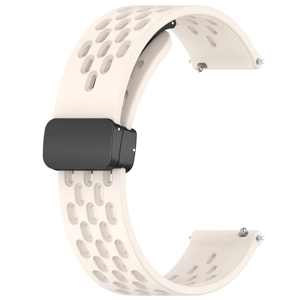 OPPO Watch X2/X1 Magnetisches Atmungsaktives Silikonarmband mit Faltschließe