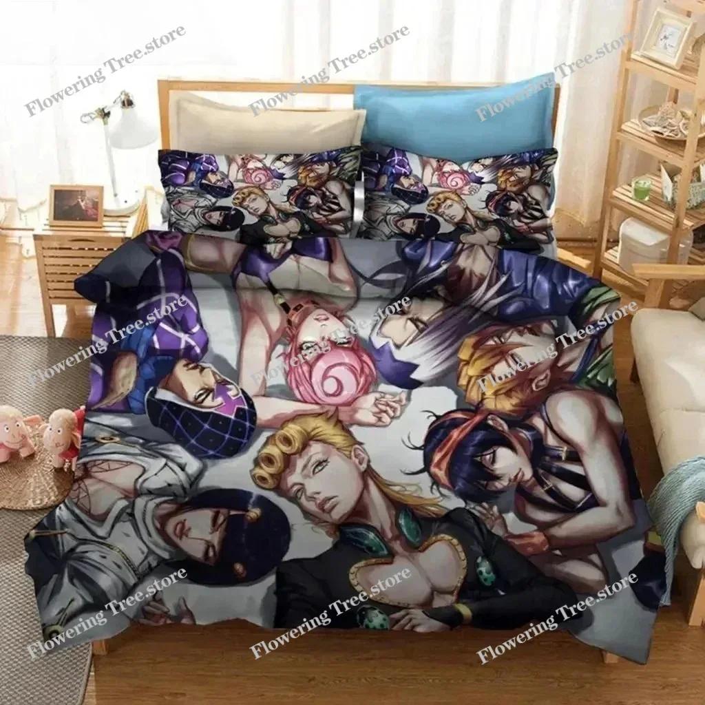 3D tisk Anime JoJo's Bizarre Adventure Jotaro Kujo Povlečení pro kluky a holky Jednolůžko Manželská postel Povlak na peřinu Povlak na polštář Postel Děti Dospělí