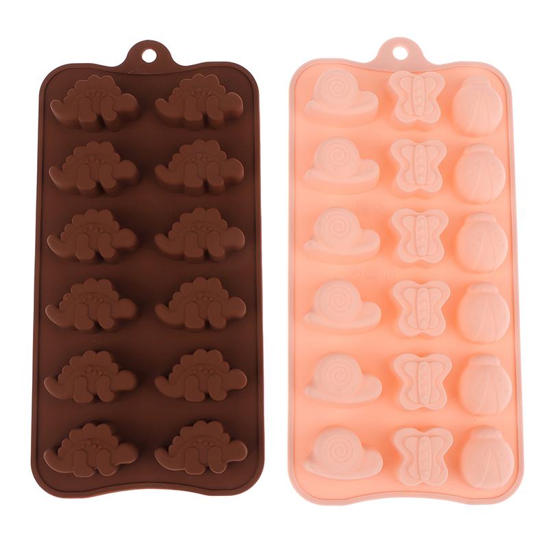 1Pc Cartoon Animal Chocolate Silicone Mold Diy Candy Cake Jelly Cookies Soap Mould Handmade Kitchen Baking Tools