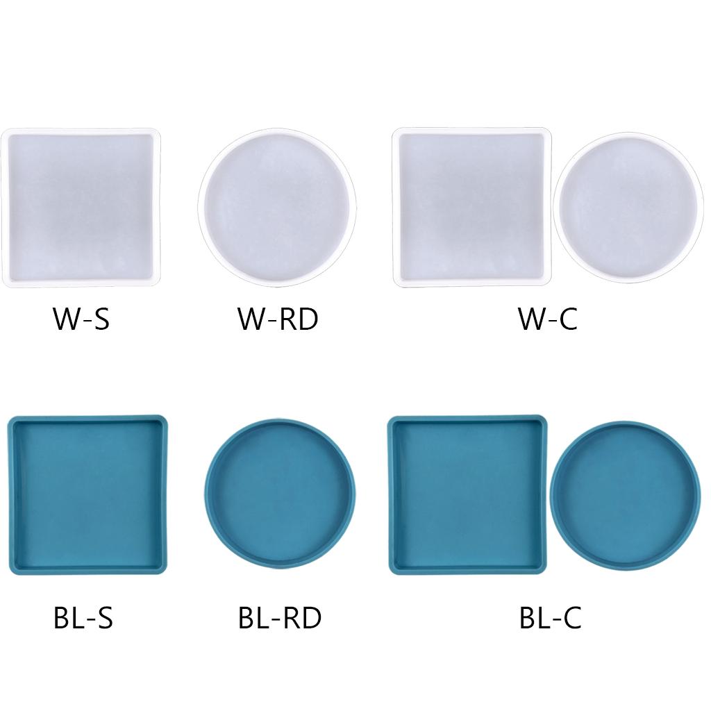 Silicone Mold for DIY Supplies Cup Mat Mold with 2 Optional Color Handsize Simple Mold Fine Material Made DIY Supplies