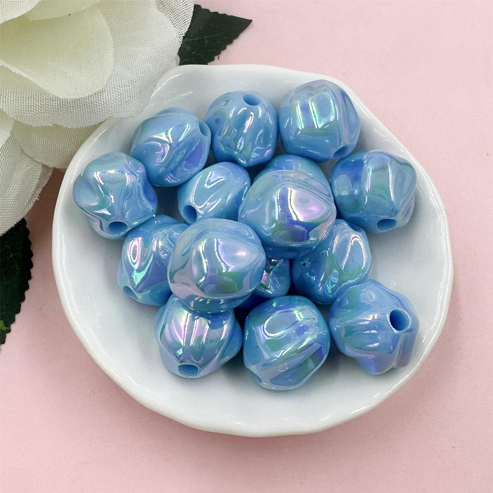 

Изготовление 21 мм 15 шт. Волшебный цвет Творческий DIY Браслеты Бусины Серьги Акриловые Украшения Аксессуары Гетеротипные Модные Свободные Бусины