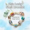 DIY Natural Bracelet Accessories Colorful Rope Colorful Shell Bracelet Adjustable Length Women's Summer Fashion Beach