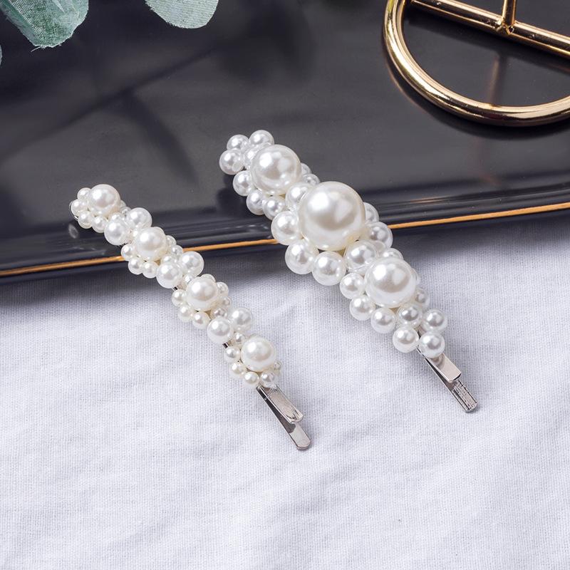 New Fashion Hair Stick Princess Hair Pin Pearl Hair Pins Hair Accessories Bobby Pin Hair Clip Side Clip Duckbill  Barrettes