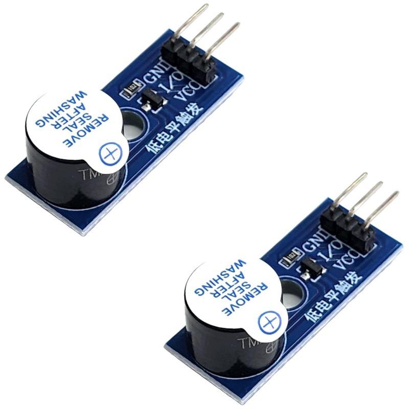 5/10PCS Active/Passive Buzzer Low Level Modules 3.3V-5V Buzzer Alarm Beeper Module 3 Pin Beep Sensor Module for Arduino, ESP32,