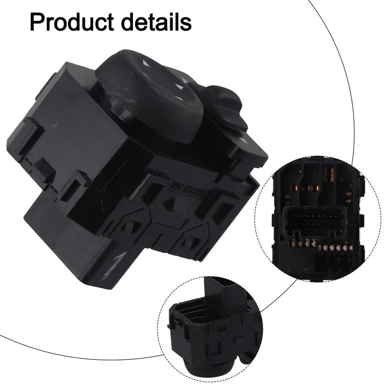 Replacement Control Mirror Switch for Nissan For Rogue 255703TB1A Front Driver Side Fit for Altima Murano Maxima