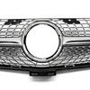 For Mercedes ML W166 2012-2015 Front Bumper Grille ABS Gloss Black Sport Mesh Grill  Tuning Accessories ML300 ML350 ML400