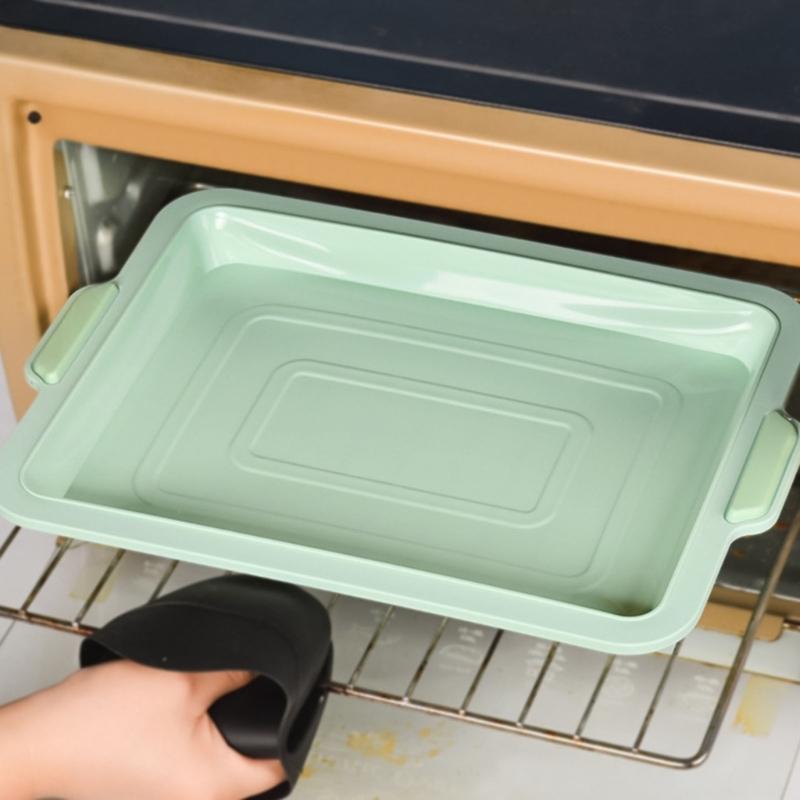 Silicone Rectangular Mold Set Silicone Cake Molds Baking Moulds Bread Tray Molds Non-stick Baking Accessories for Baking