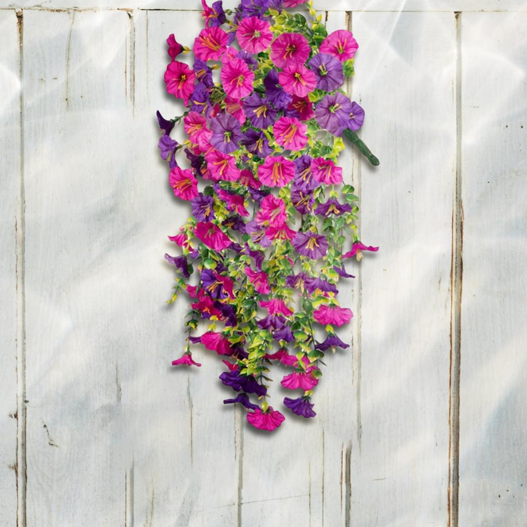 Artificial Hanging Flower Fake Plant Outdoor, Silk Morning  Fake Flower