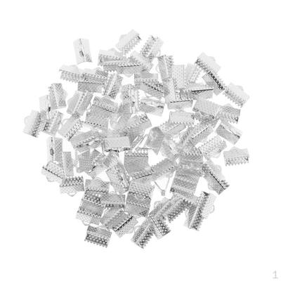 100 Band Bracelet Bookmark Crimp Terminal Cable End Findings Closures Fasteners