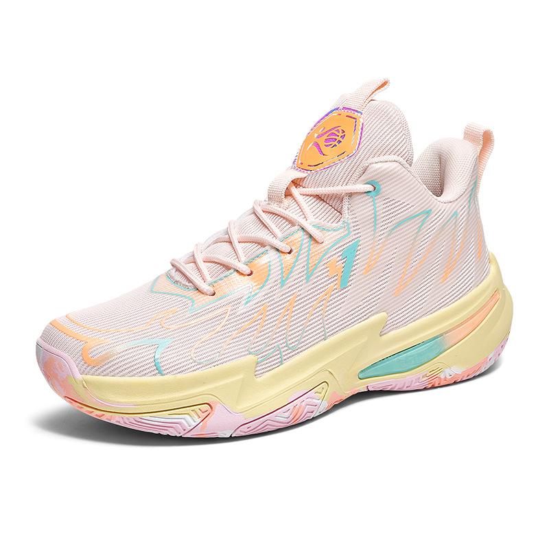 2025 new men's and women's style basketball shoes actual sports mandarin duck youth and students outdoor sports non-slip sneakers