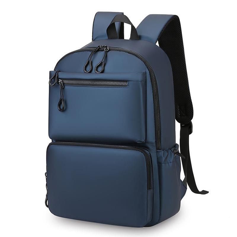 Men's Backpack Casual Travel Computer Bag Korean Fashion Trend Student Schoolbag Solid Color Backpack