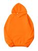 European and American Women's Loose Plus Size Fleece-Lined Hooded Sweatshirt, Solid Color, Long Sleeve, New Autumn/Winter Style.