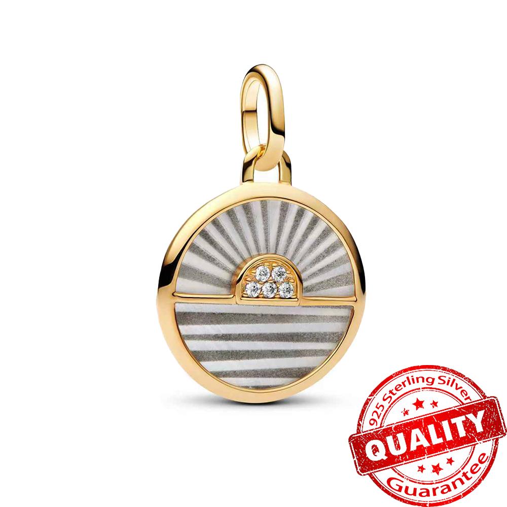 Exquisite Copper Mini Multicolor Gemstone Shell Angel Ocean Me Pendant Fit Diy Bracelet Necklace Matching Gifts