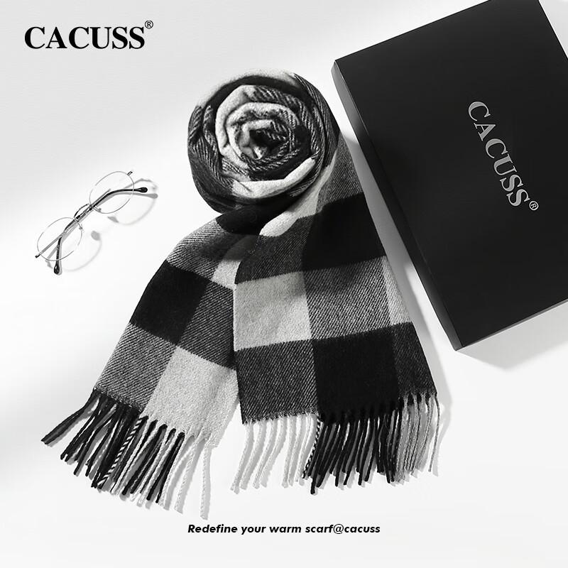 CACUSS Men's Premium Winter Wool Scarf