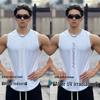 Ärmelloser Schnelltrocknender Mesh-Pullover Vest für Herren Fitness