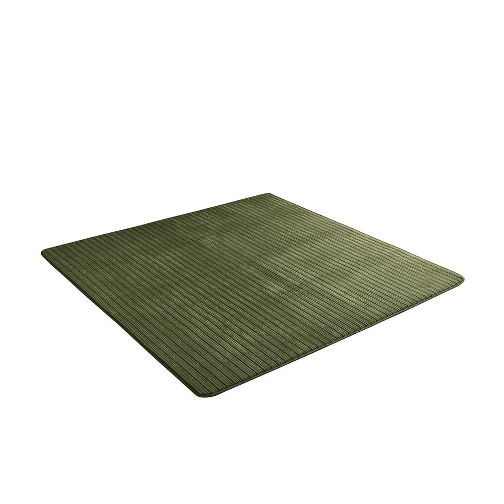 IKEHIKO Rug, Carpet, Remire, Approx. 185 x 185 cm, Green, Square, Fits 2 Tatami Mats, Volume, Low-Rebound, All Season, #3986659
