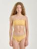 Painbei Bandeau Bikini Top, Geo Yellow