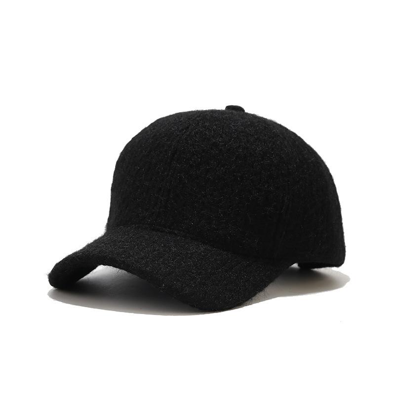 

Новая осенне-зимняя универсальная однотонная кепка с козырьком, модная зимняя теплая шапка, трендовая полосатая бейсболка, корейская версия для мужчин и женщин One Size