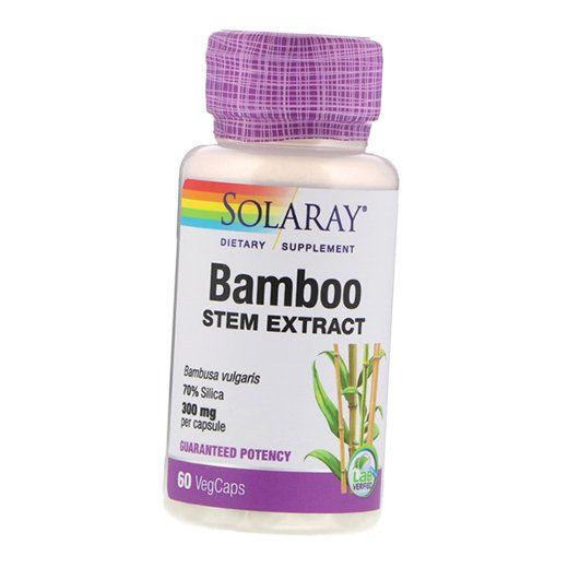 

Бамбуковий екстракт, Bamboo Stem Extract, Solaray 60вегкапс (71411006) 60vcaps