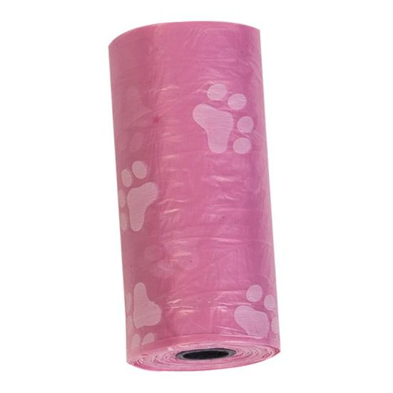 5 Rollen Pfotenabdruck Hundekot Katzenkot Kotbeutel Outdoor Haus Sauber Müllbeutel