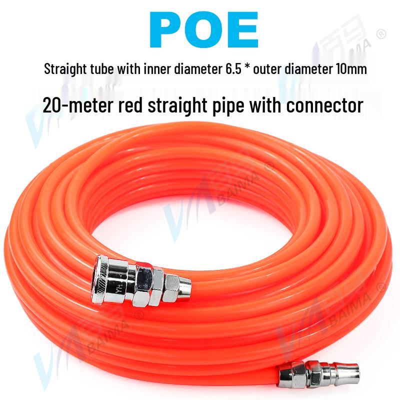 High-Pressure PU Air Hose with Quick Connect - 5*8/10*6.5/12*8, Pneumatic Air Compressor and Pump Compatible