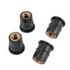 Damper Panel Nuts Fixing 6mm Replaces Replacement 10PCS / KIT Rubber + Brass