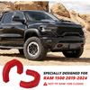Front Tow Hooks Covers Hitch Cover Ized Car Tow Hooks Compatible With RAM 1500 Accessories -2026|Red (Not Fit For RAM 1500 Classic,Warlock,RAM