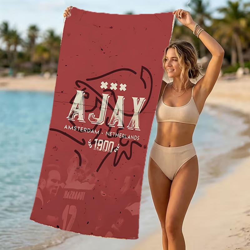 Beach Towel with AFC Ajax Pattern - soft,absorbent,machine washable Lightweight&Modern,swimming,Travel Essentials