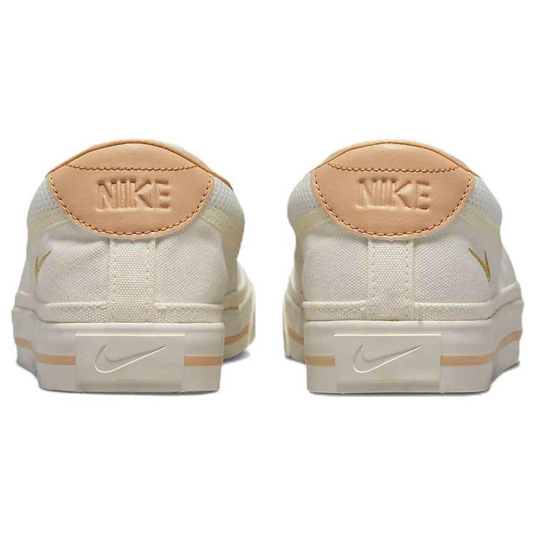 Nike Court Legacy Casual Canvas Slip Resistant Durable Lightweight Low Top Skate Shoes Women Sneaker Off-White DV1766-100