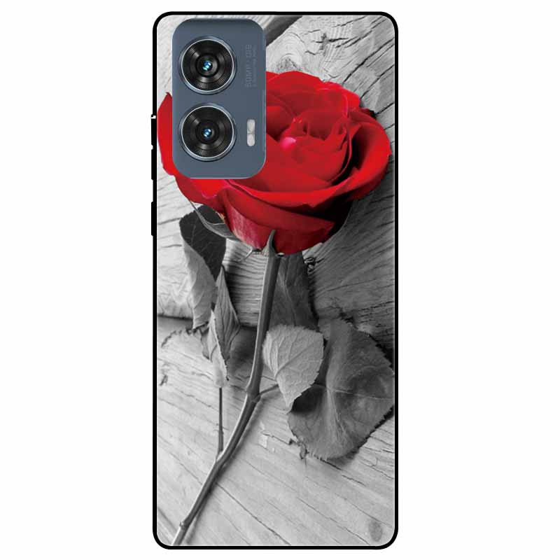 For Moto Edge 50 Fusion Case Silicone Space Animal TPU Soft Black Cover For Motorola Edge 50 Fusion Cases 50Fusion Cool TPUCover