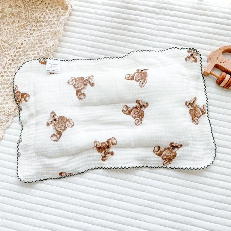 Gauze Baby Small Pillow, Baby Shaping Pillow, Newborn 0-3 Months Old, Anti Deviation Head Correction Headrest, Breathable