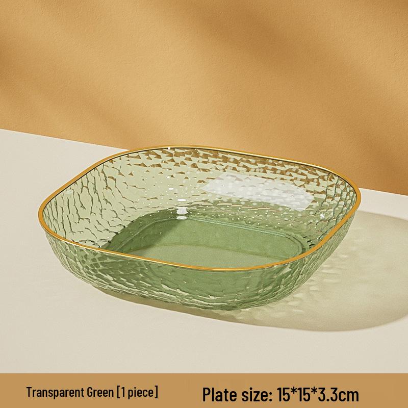 Luxury Plastic Bone Dish: Versatile Small Plate for Snacks, Fruits, Residue Storage, and Stir-Fry.