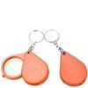 1pc/2pcs Magnifying Glass Keychain - Durable, Anti-Deformation, Portable Mini Magnifier for Elderly, Reading & General Use - Plastic Material