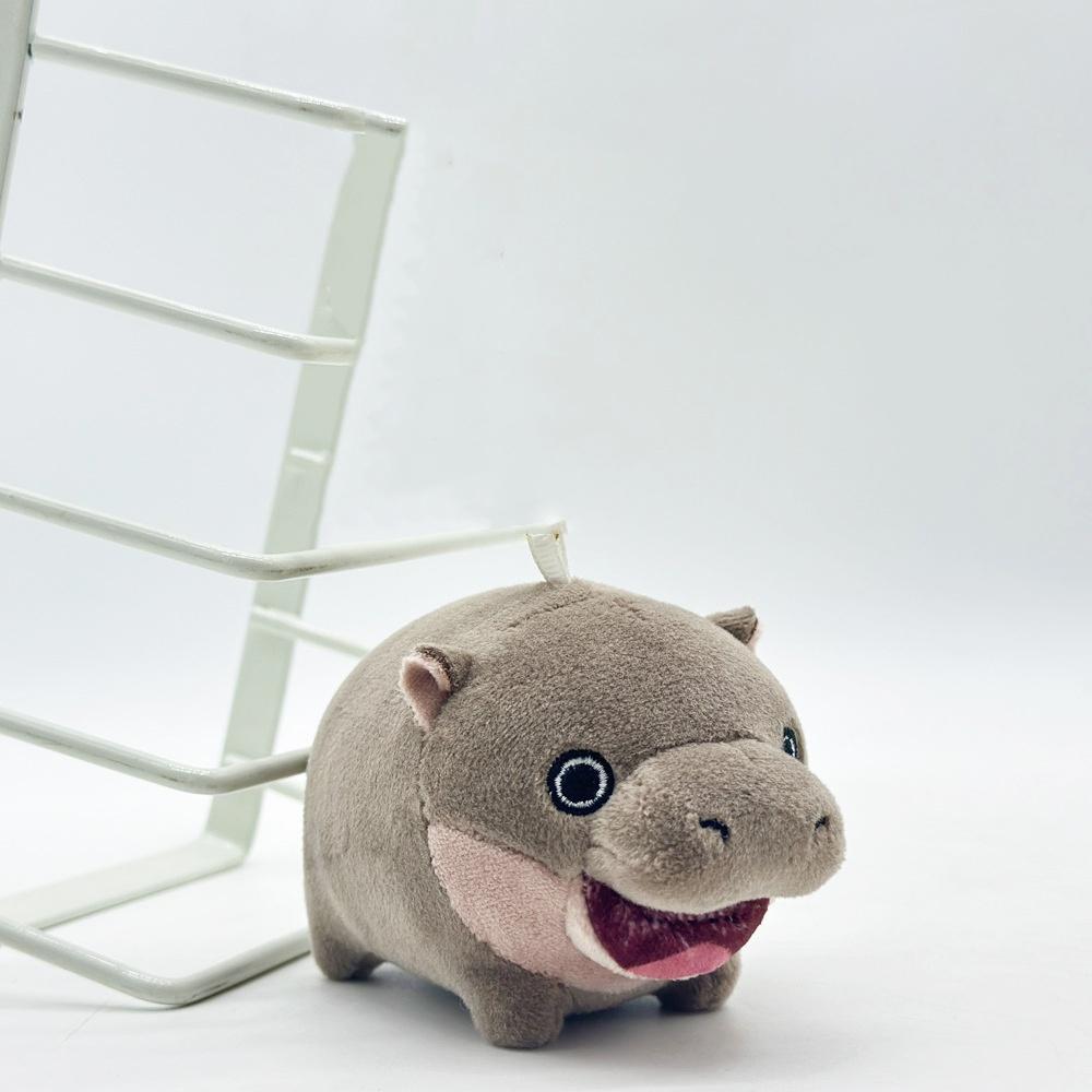 Cute Moo Deng Plush Toy Around Hippopotamus Bouncing Pig Dwarf Hippopotamus Birthday Gift Toys for Kids Home Decor